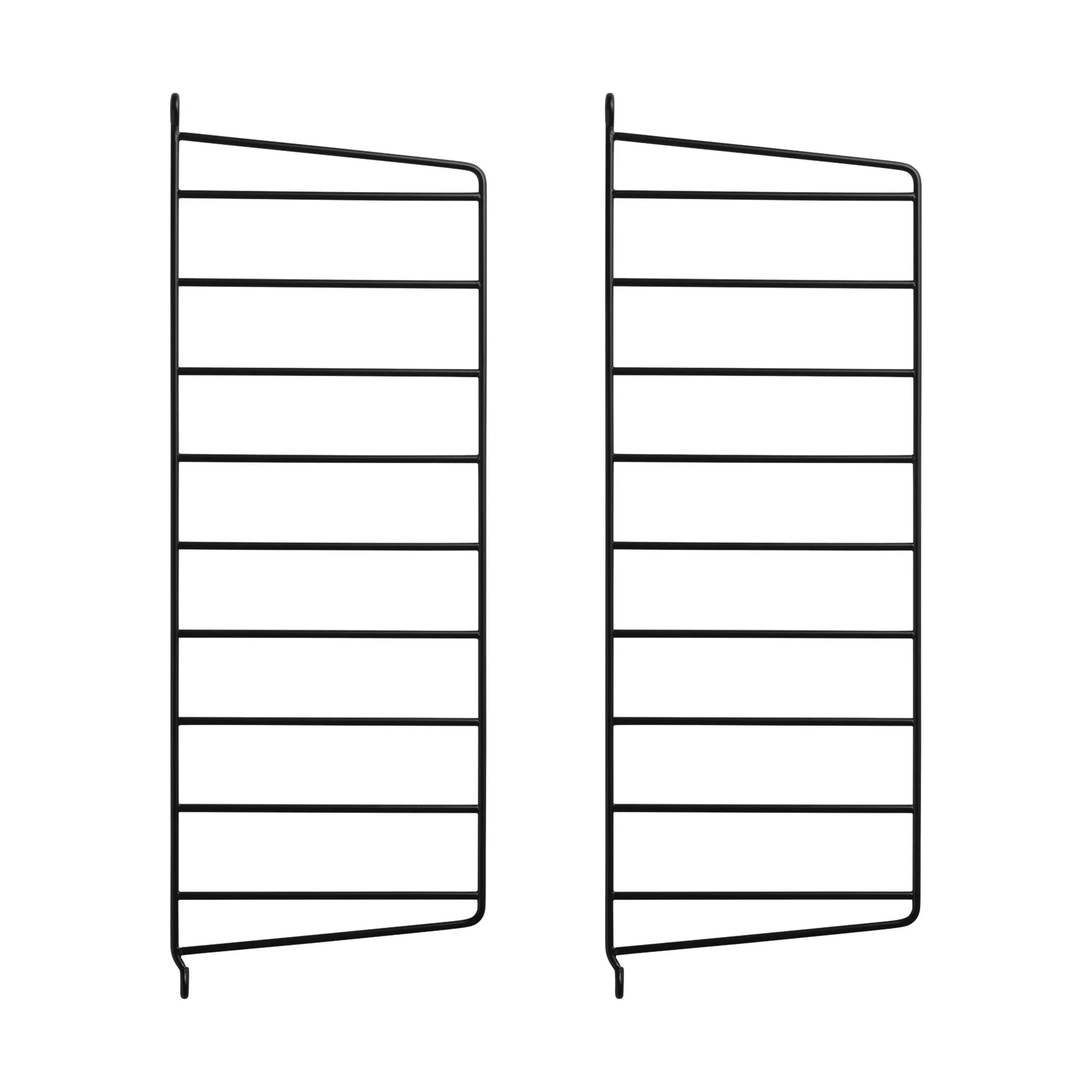 String väggavel, Svart, 50x20 cm, 2-pack String