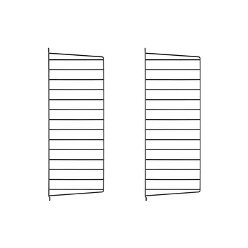String väggavel - Svart, 75x30 cm, 2-pack - String