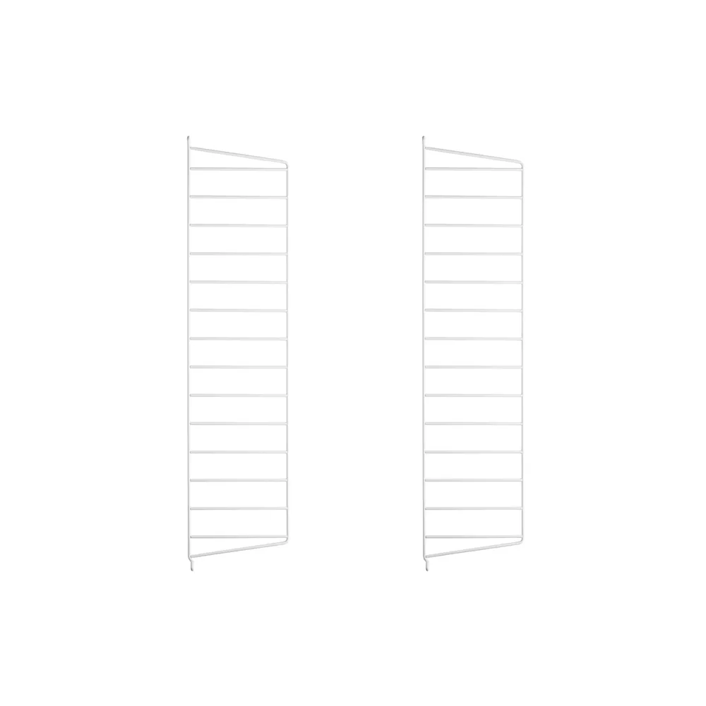String väggavel, Vit, 75x20 cm, 2-pack String