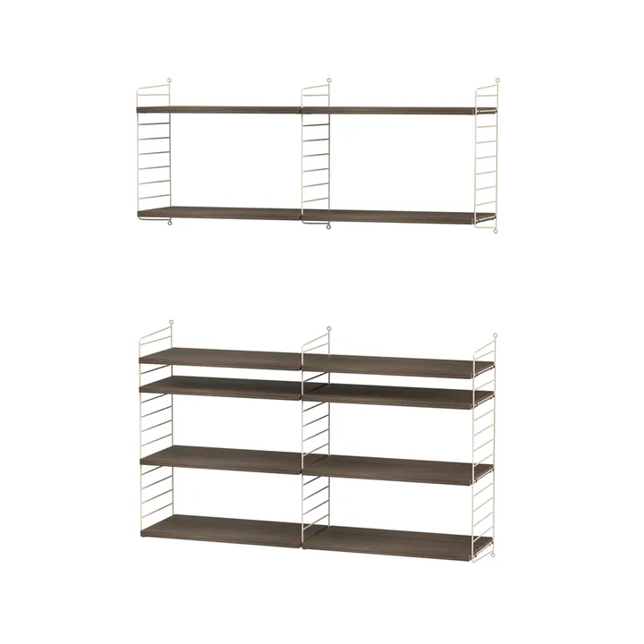 String vardagsrum valnöt & beige - Kombination N - String