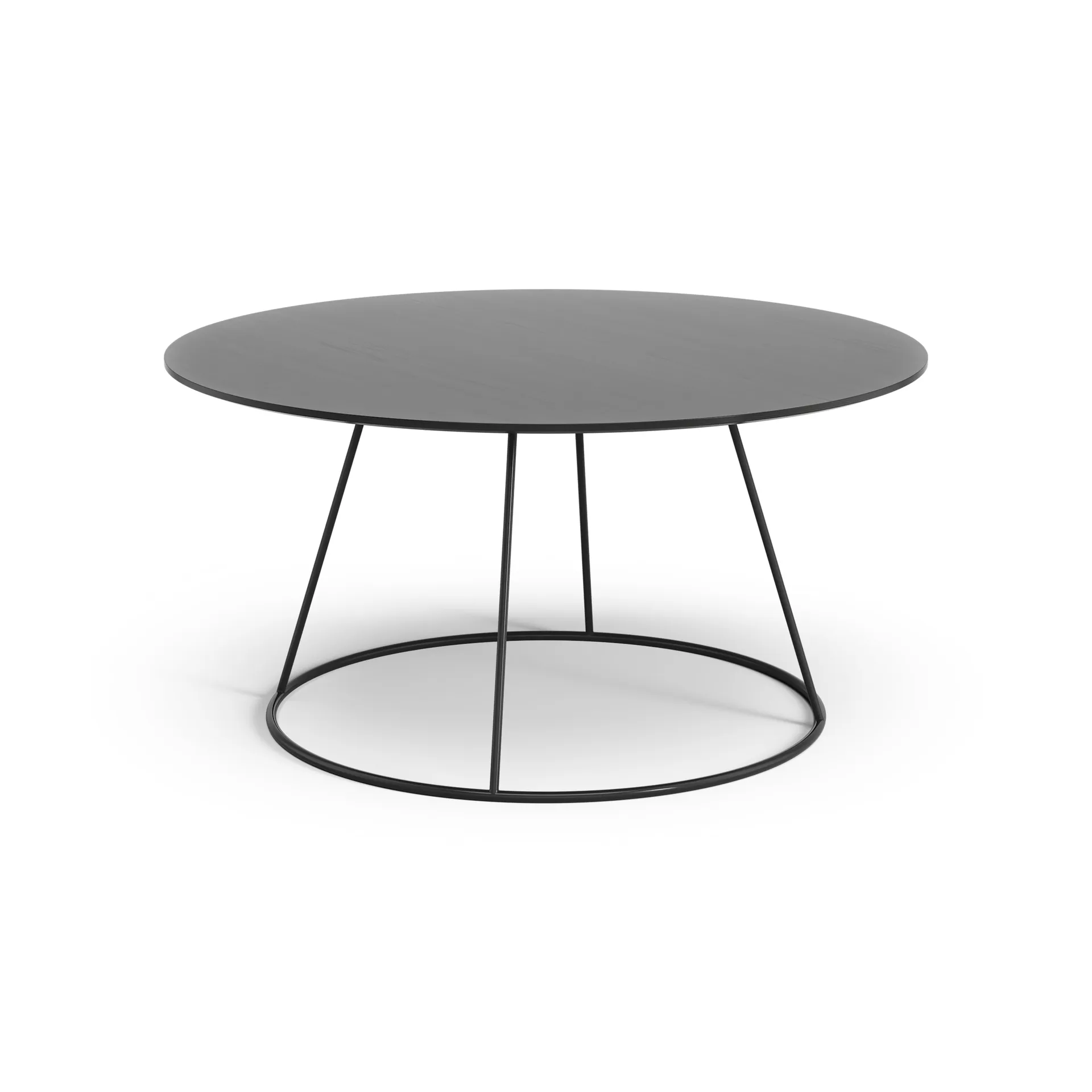 Breeze bord slät skiva Ø80 cm, Svart Swedese