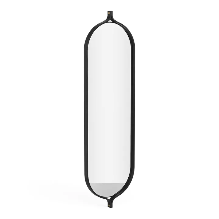 Comma Oblong spegel 135 cm - Ask svartbetsad - Swedese