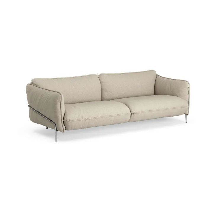 Continental soffa - Sealife Dark beige/white-kromat stål - Swedese