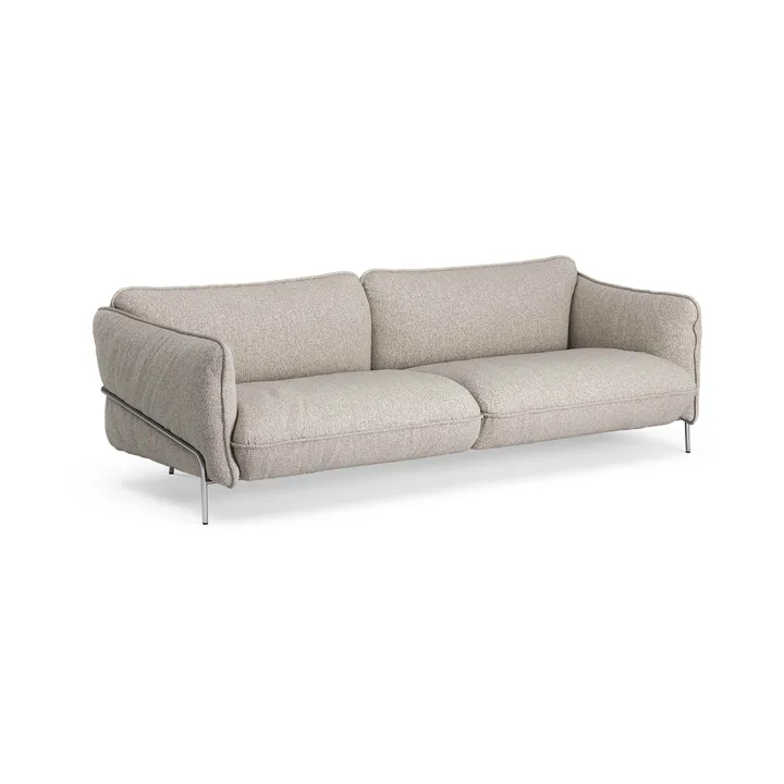 Continental soffa - Wave Cobblestone-kromat stål - Swedese