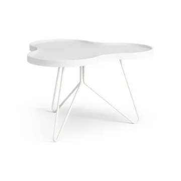 Flower mono bord 62x66 cm - H39 cm Ask vitlaserad - Swedese