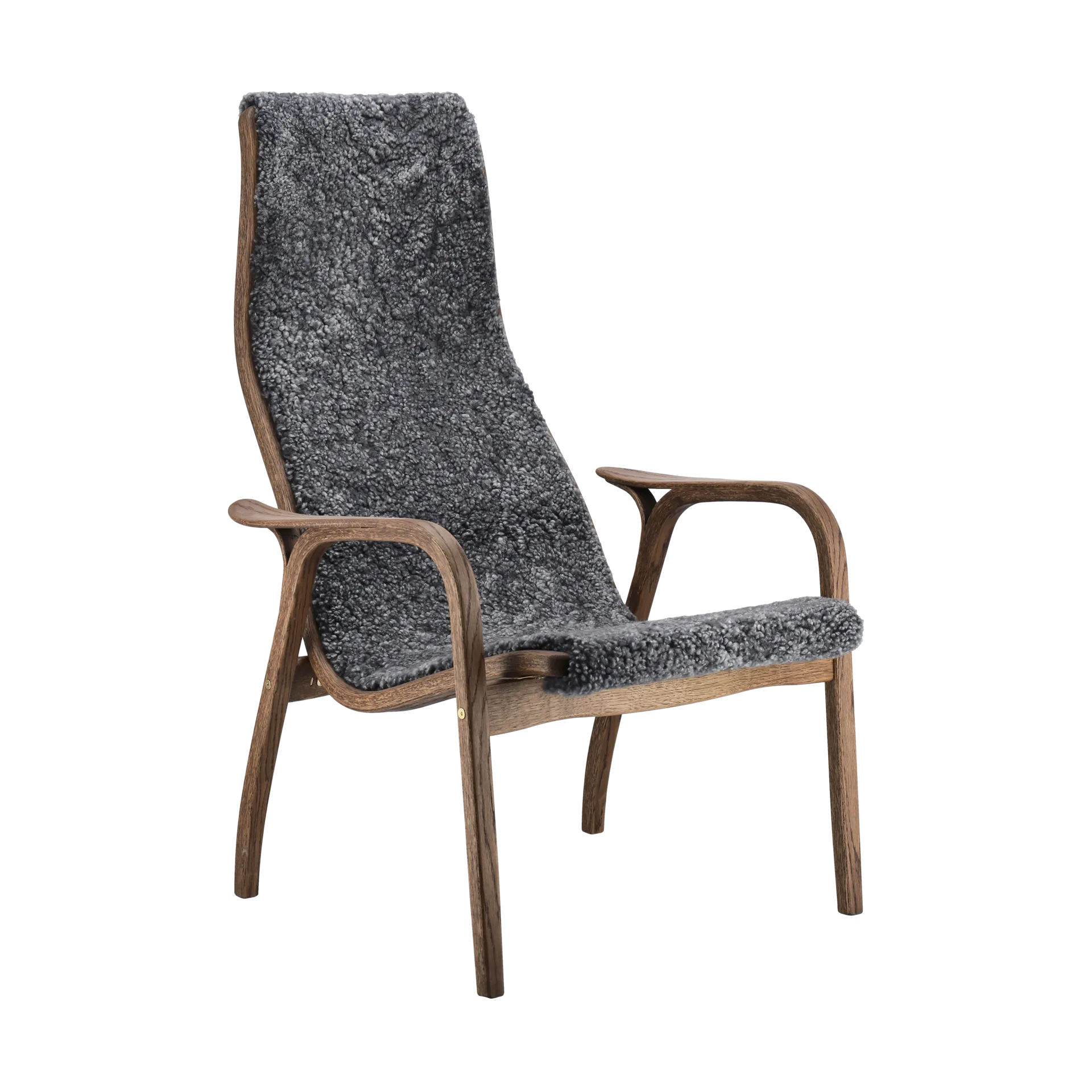 Lamino fåtölj ek/fårskinn Special Edition, Rubio Monocoat Chocolate-Charcoal Swedese