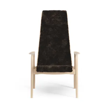 Lamino fåtölj lackad bok/fårskinn - Espresso (brun) - Swedese