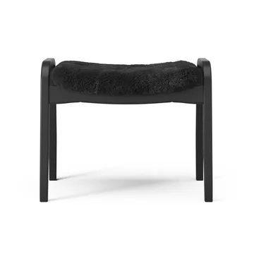 Lamino fåtölj och fotpall Black Edition - Svart - Swedese