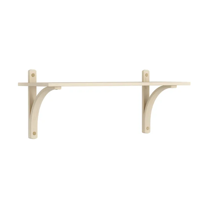 Levi hylla 1 hyllplan - Naturlackerad ask-aluminium, 90 cm - Swedese