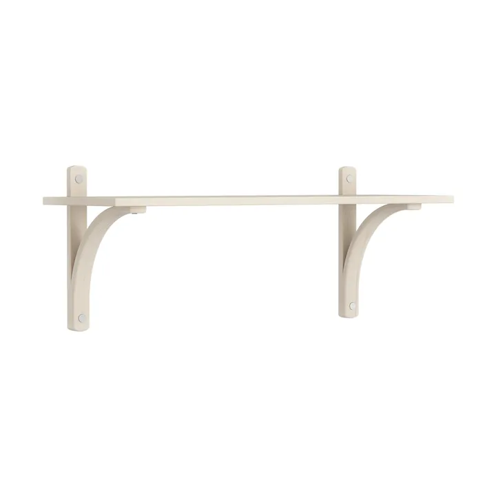 Levi hylla 1 hyllplan - Vitpigmenterad ask-aluminium, 90 cm - Swedese