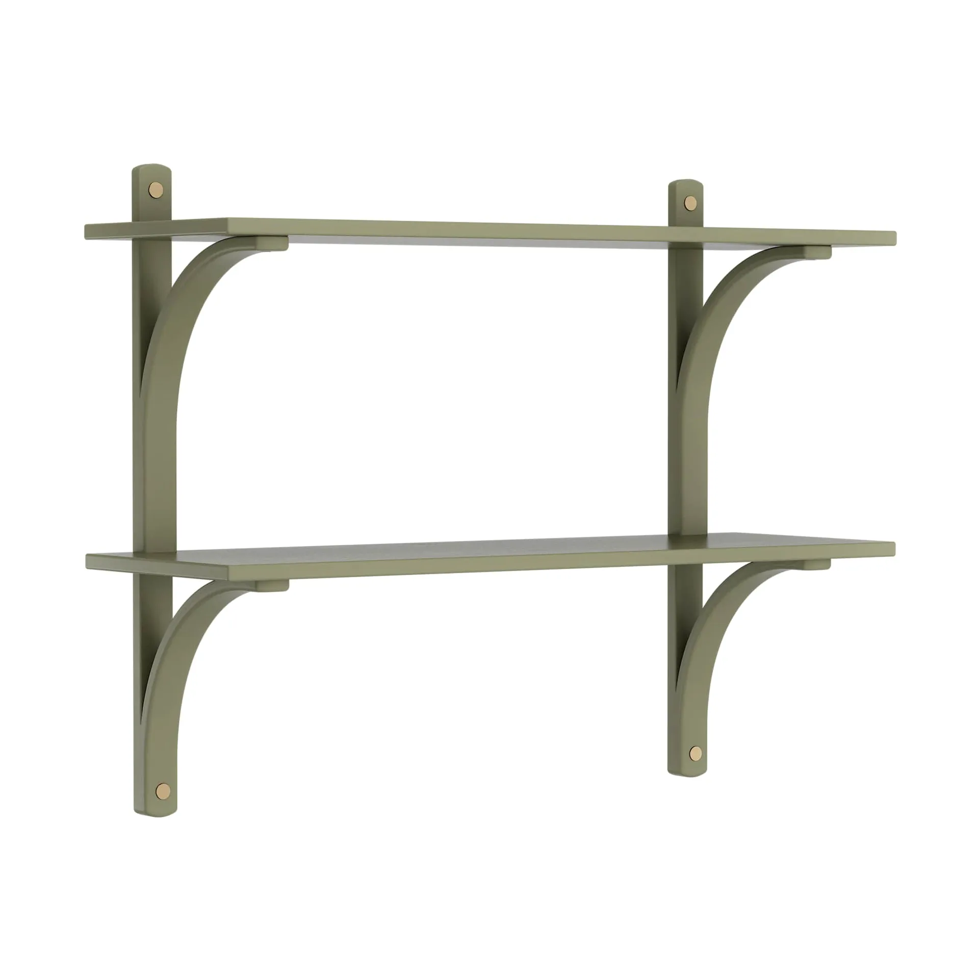 Levi hylla, Moss green-mässing, 2 hyllplan, 90 cm Swedese