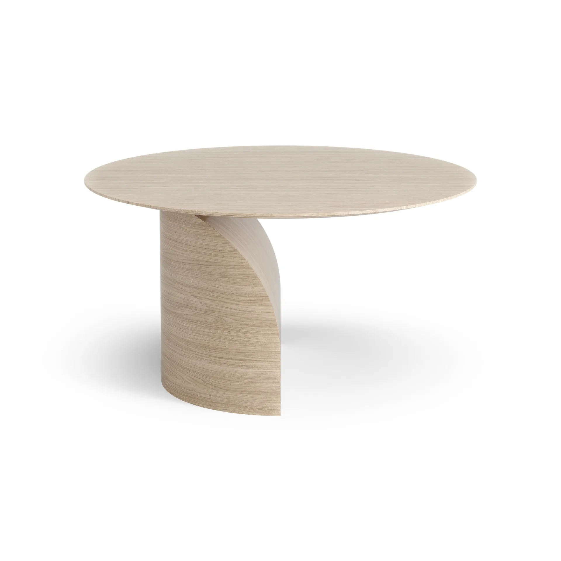 Savoa soffbord H45 cm, Ek vitpigmenterad Swedese