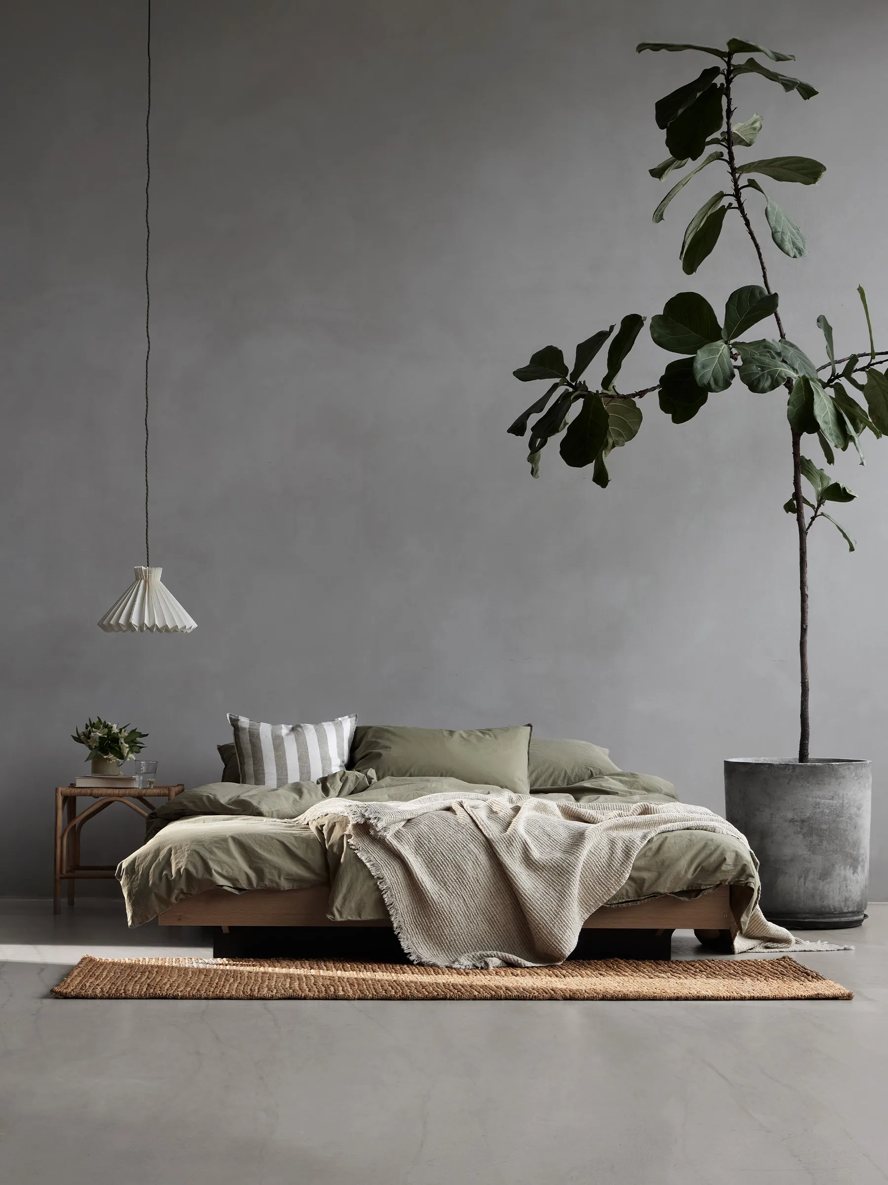 Tell Me More påslakan bomull, Olive, 150x200 cm Tell Me More