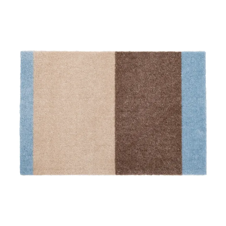 Stripes dörrmatta horisontell - Ivory-sand-blue, 40x60 cm - tica copenhagen