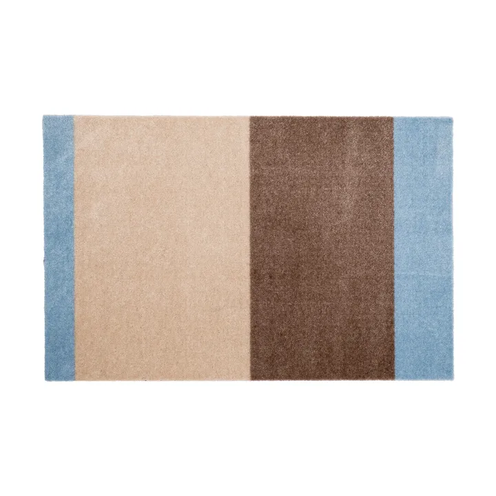 Stripes dörrmatta horisontell - Ivory-sand-blue, 60x90 cm - tica copenhagen