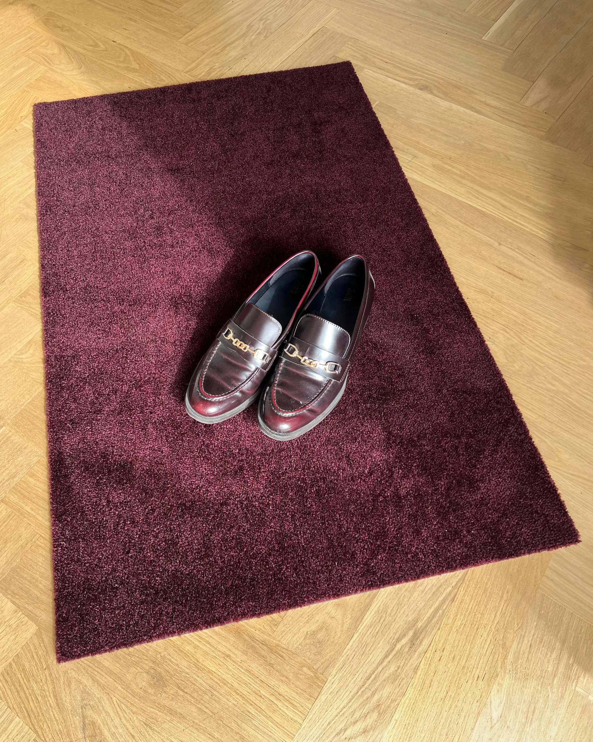 Unicolor gångmatta, Bordeaux, 67x120 cm tica copenhagen