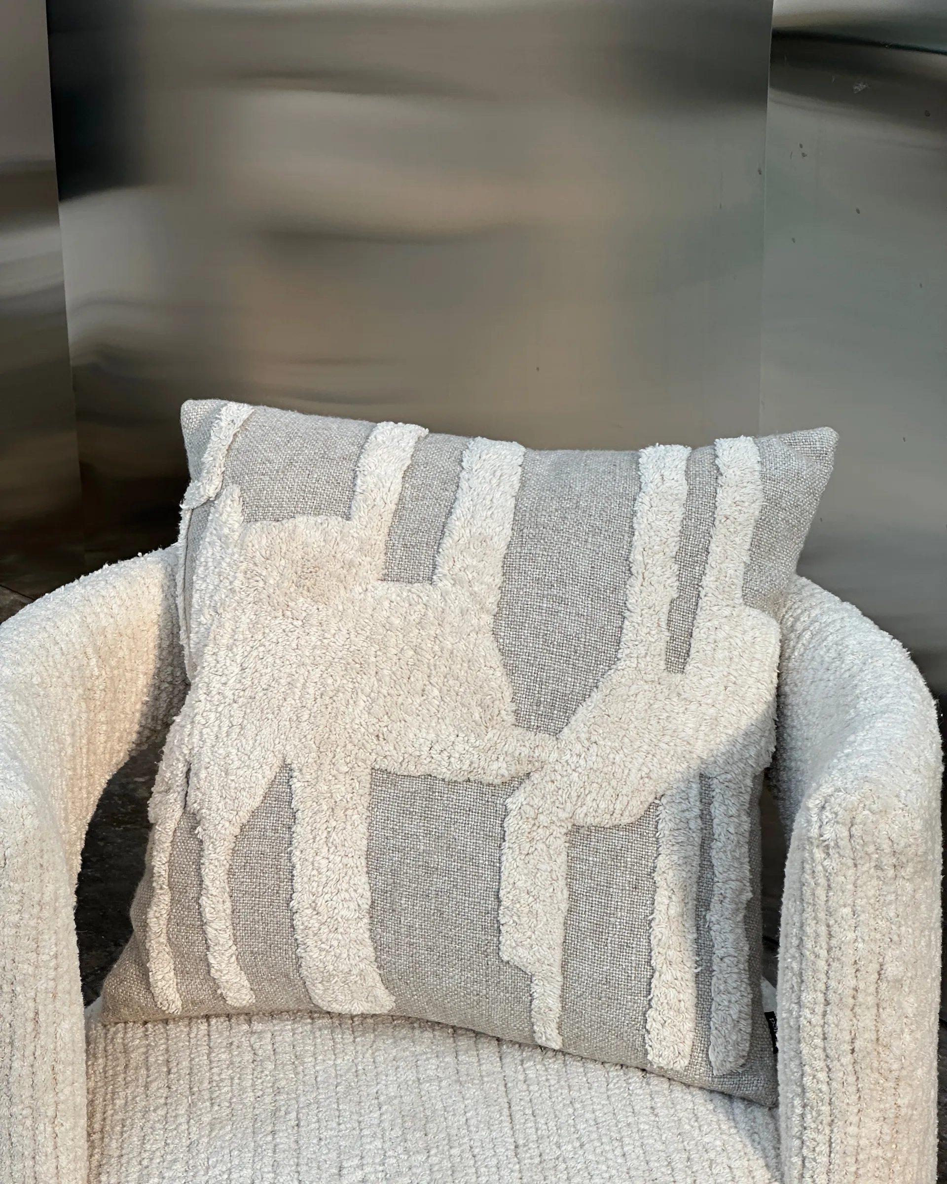 Eksand kudde 50x50 cm, Offwhite Tinted