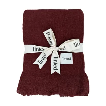 Fingal ullpläd - Solid wine red, 130x170 cm - Tinted