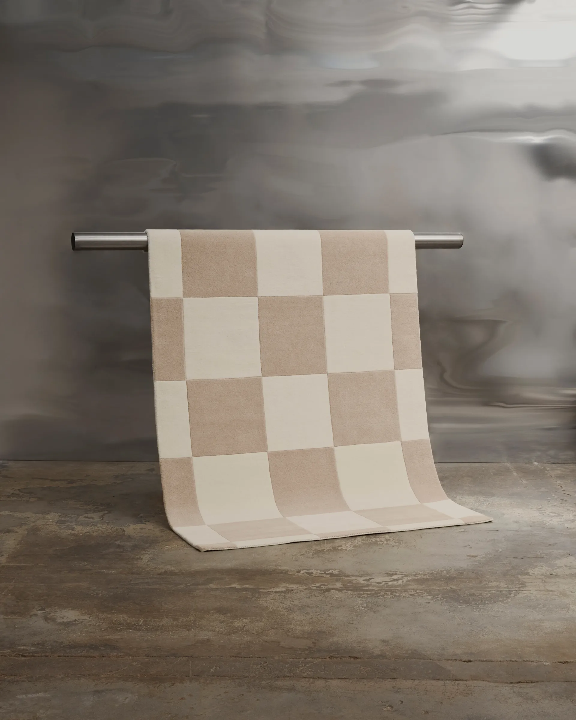 Hafstrom ullmatta 170x240 cm, Beige-white Tinted
