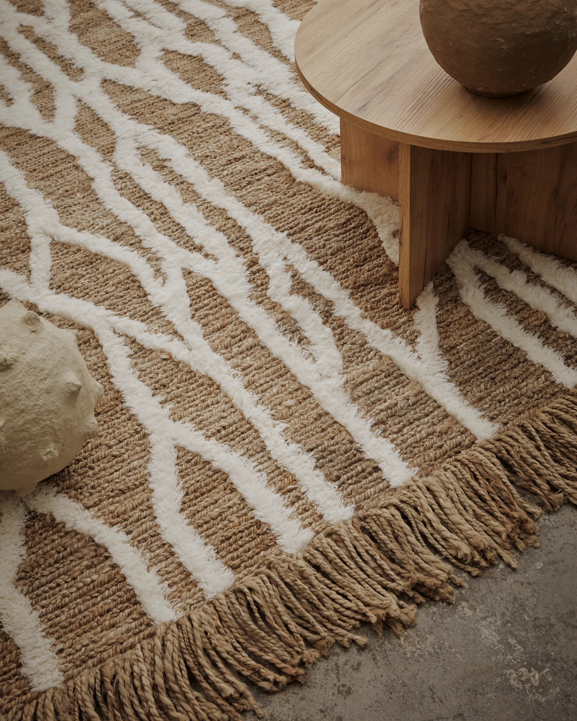 Wahl jutematta 200x300 cm, Brown-offwhite Tinted