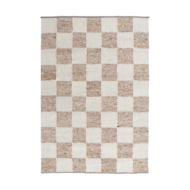 Gotland Design matta Special Edition - Light brown-white nr. 2412, 90x180 cm - Tisca