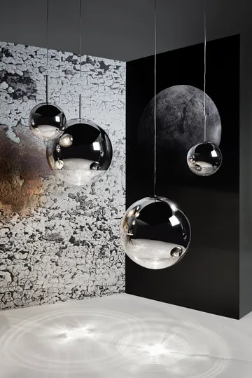Mirror Ball pendel LED Ø25 cm - Chrome - Tom Dixon