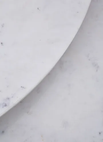 Screw cafébord Ø90 cm - White marble-cast iron - Tom Dixon
