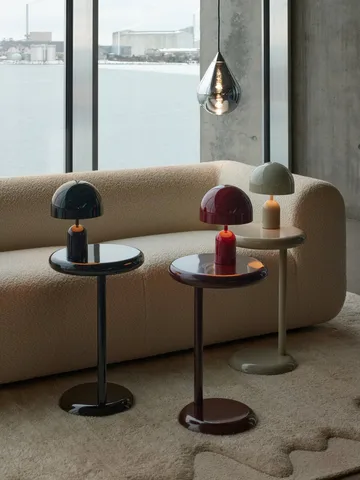 Spot sidobord - Black, Ø35x55 cm - Tom Dixon