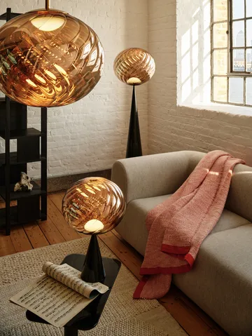 Thread filt 140x180 cm - Orange & White - Tom Dixon