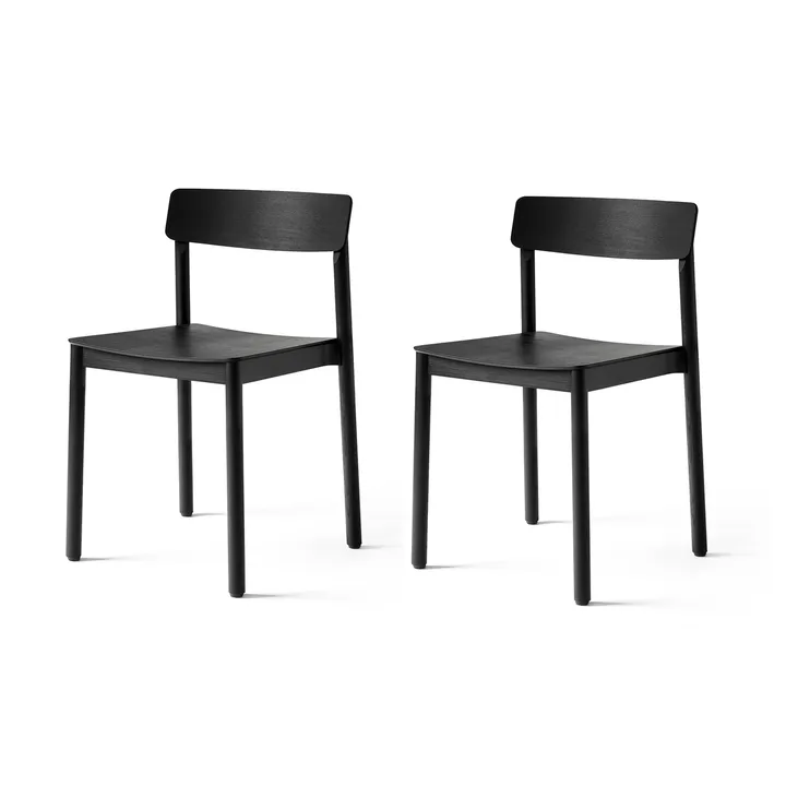 Betty TK2 stol svart 2-pack - &Tradition