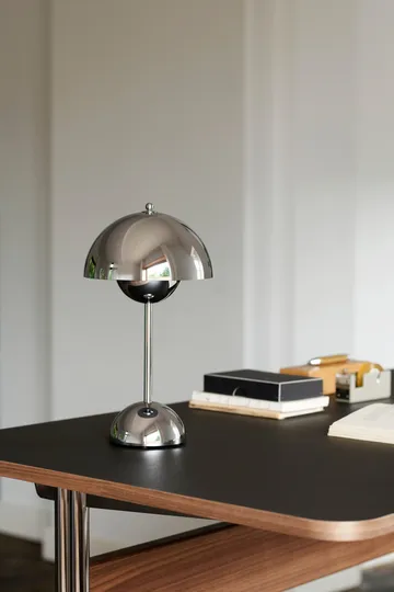 Flowerpot portabel bordslampa VP9 - Chrome - &Tradition