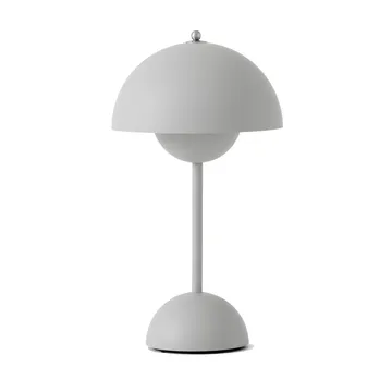 Flowerpot portabel bordslampa VP9 - matt ljusgrå - &Tradition