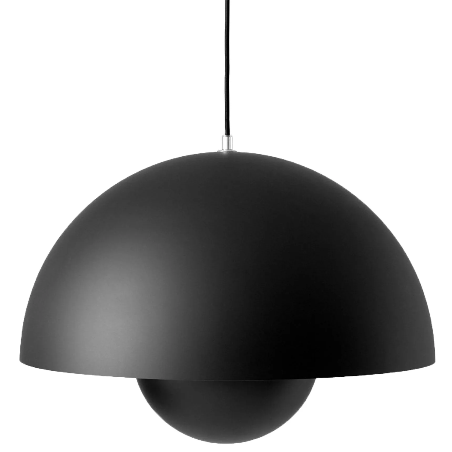Flowerpot VP2 pendel stor, matt svart &Tradition