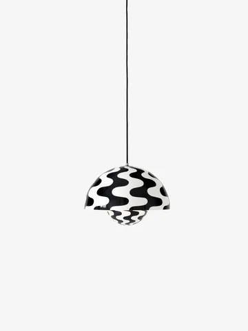 Flowerpot VP7 pendel - Black-white pattern - &Tradition