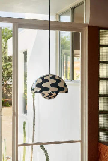 Flowerpot VP7 pendel - Black-white pattern - &Tradition