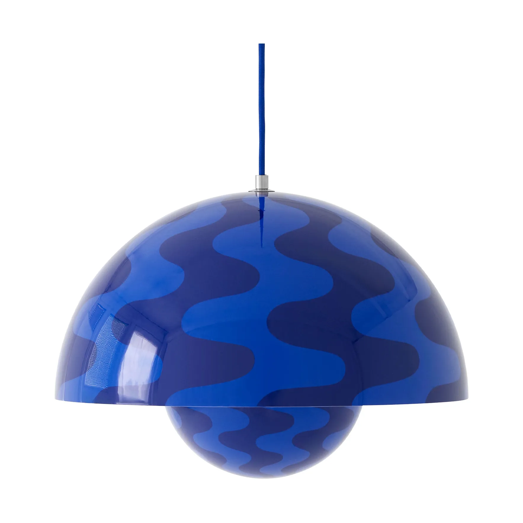 Flowerpot VP7 pendel, Cobalt blue-Twilight blue &Tradition
