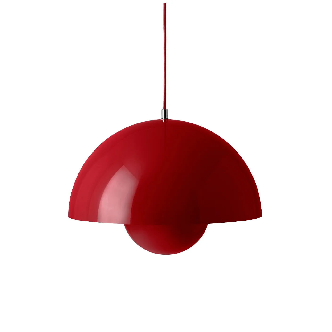 Flowerpot VP7 pendel, Vermilion red &Tradition