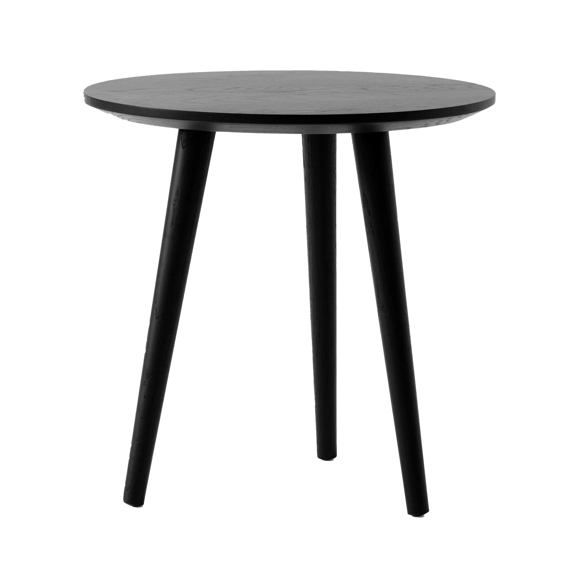 In Between soffbord SK13 Ø48 cm, Black lacquered oak &Tradition