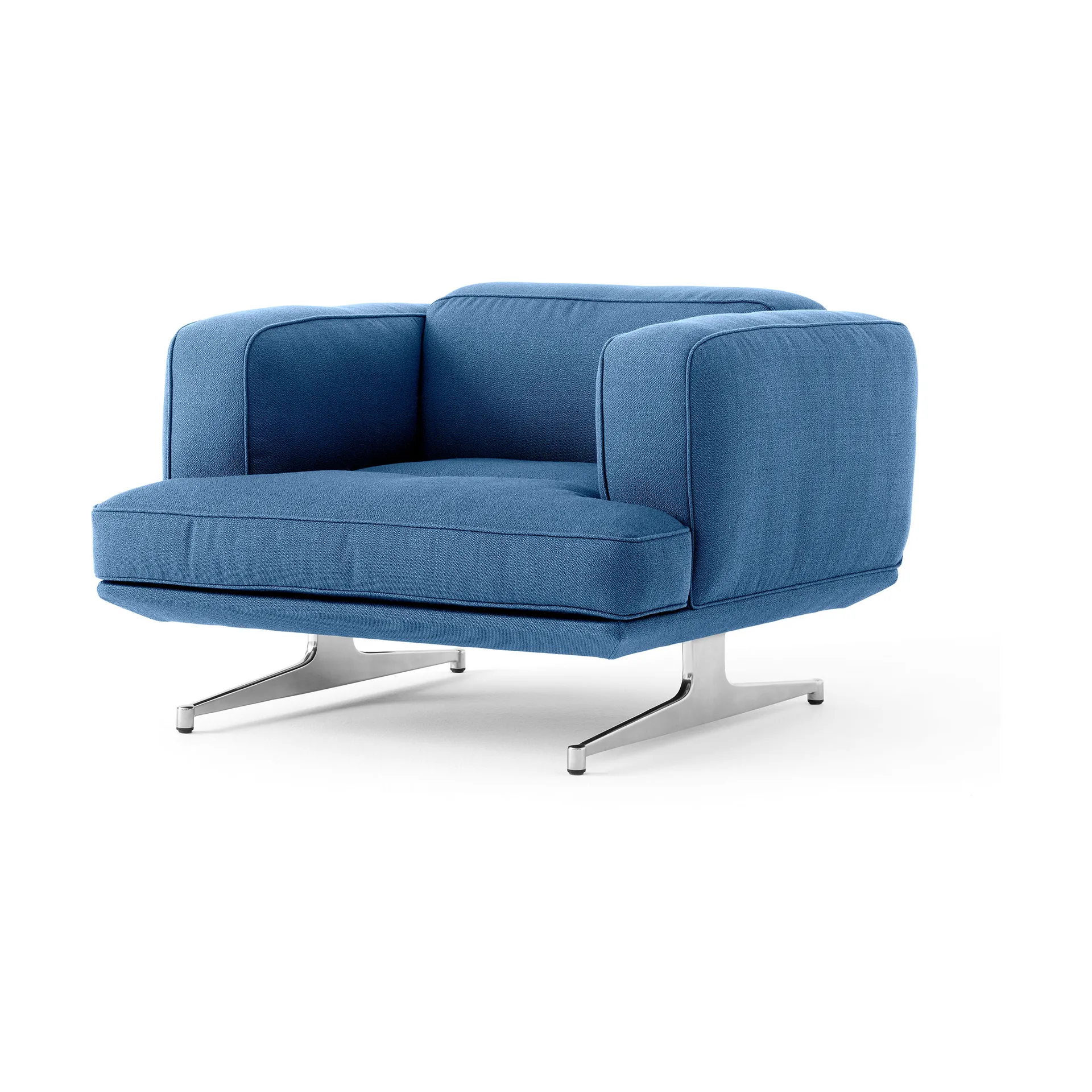 Inland AV21 fåtölj, Vidar 733-polished aluminium &Tradition