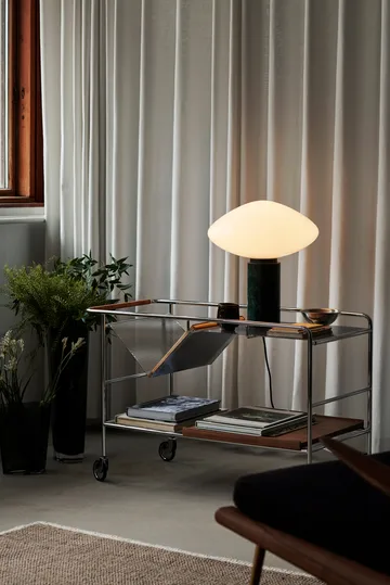 Mist AP17 bordslampa Ø37 cm - Matt White & Guatemala Verde - &Tradition