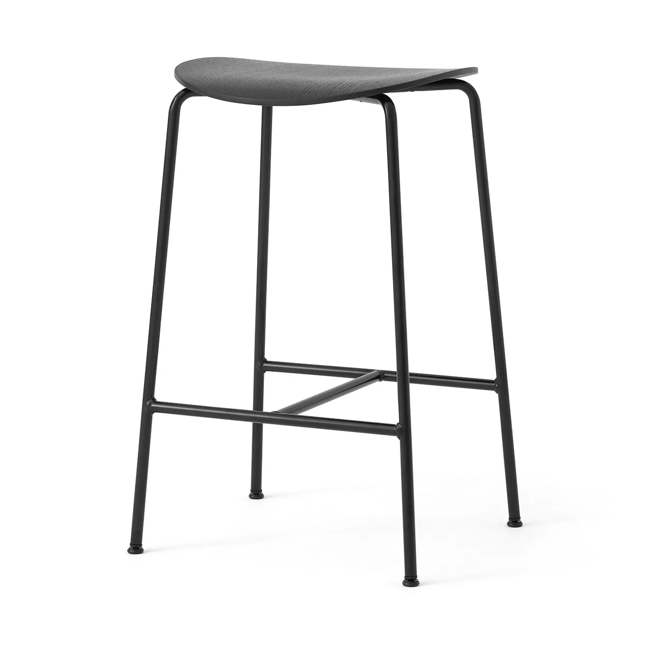 Pavilion AV37 barpall 68 cm, Black-black lacquered oak &Tradition