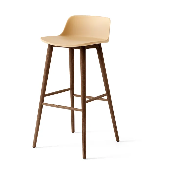 Rely HW123 barstol - Beige sand-lackerad valnöt, 75 cm - &Tradition