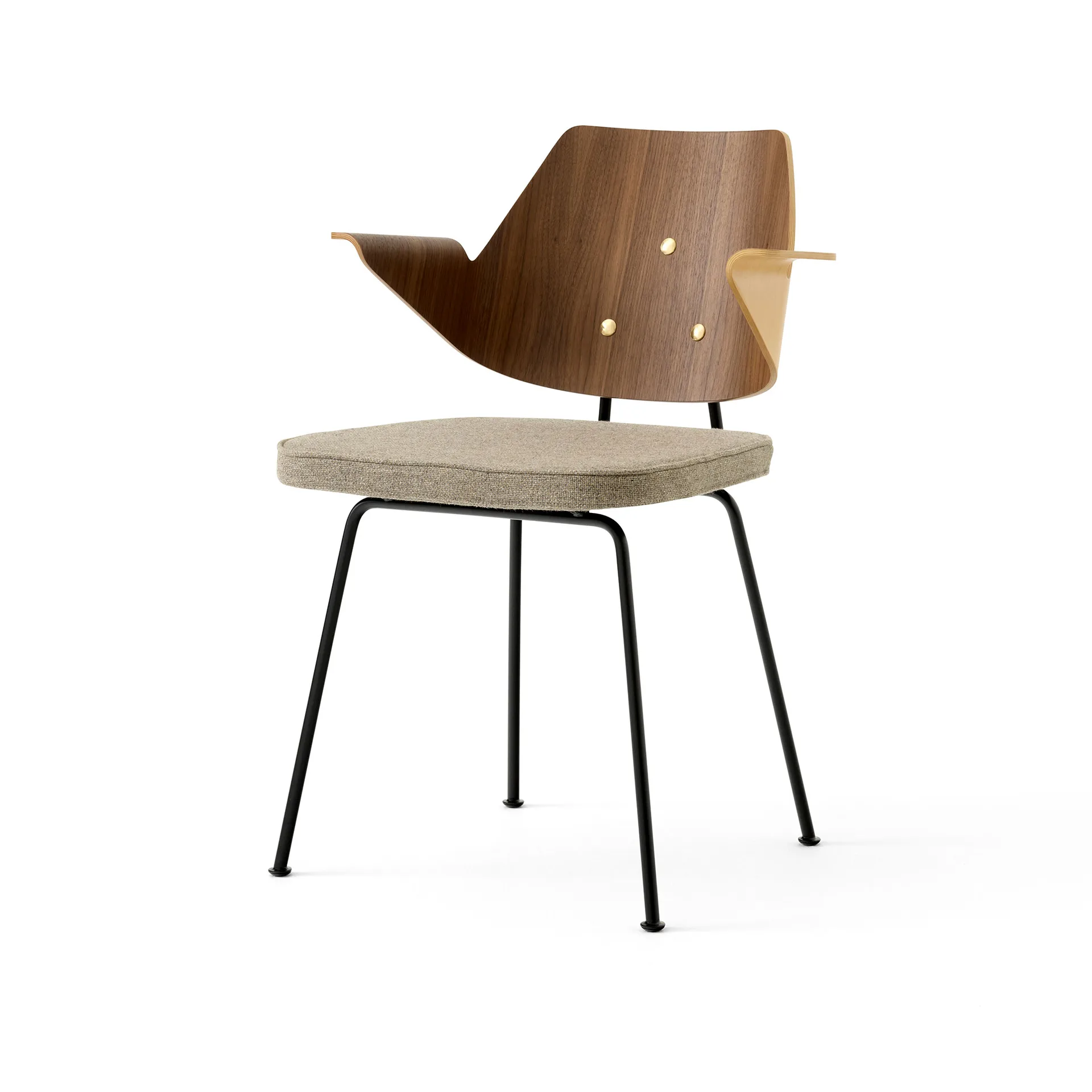 RFH RD7 karmstol, Walnut-beech-brown &Tradition
