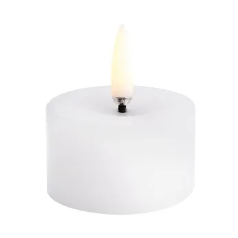 Uyuni LED Blockljus melted, Vit, Ø5x2,8 cm Uyuni Lighting