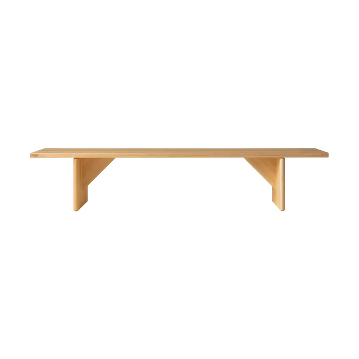 012 Kolmio Bench bänk - Matt oljevaxad furu, 227x42x45 cm - Vaarnii