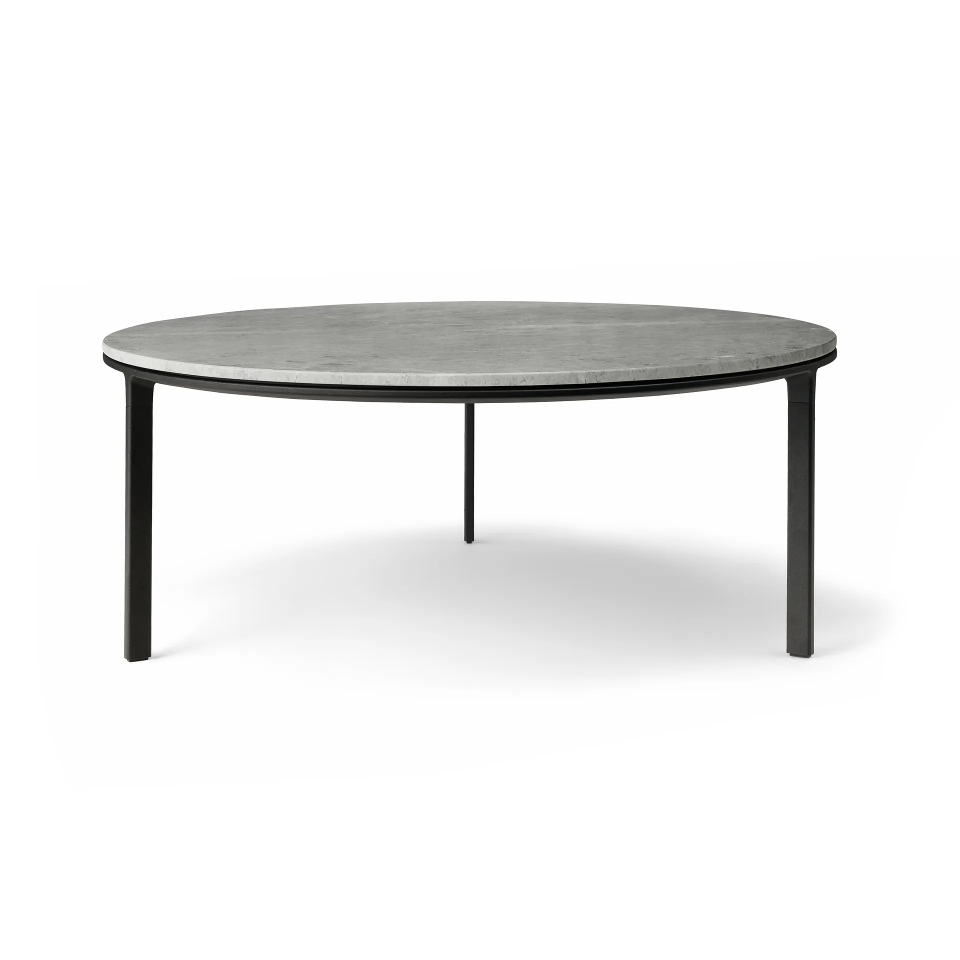Vipp425 soffbord marmor Ø90x35,5 cm, Sky grey Vipp