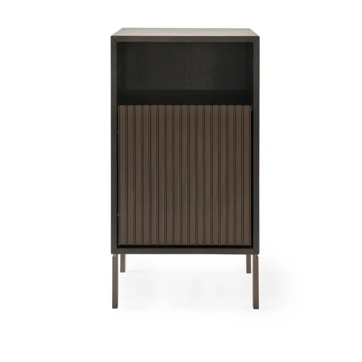 Vipp672 sängbord - Mörk ek-mörk aluminium, 31,5x60x38 cm - Vipp