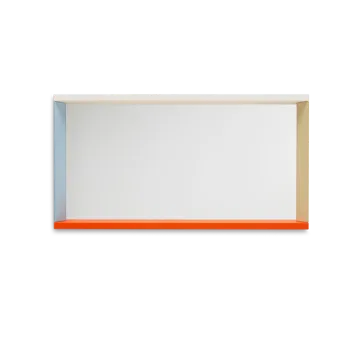 Colour Frame Mirror väggspegel medium - Blue-orange - Vitra