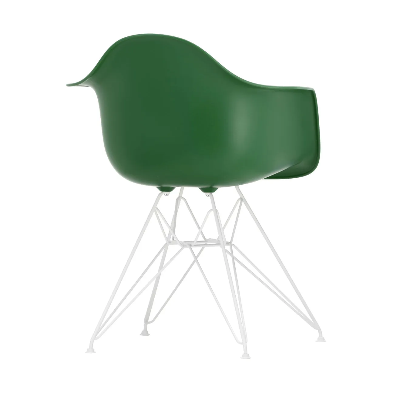 Eames Plastic Armchair RE DAR stol, 17 emerald -white Vitra