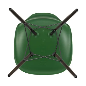 Eames Plastic Side Chair RE DSW stol - 17 emerald -dark maple - Vitra